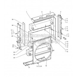Радиатор в сборе Doosan 440211-00444C, 440211-00444B, 440211-00444A