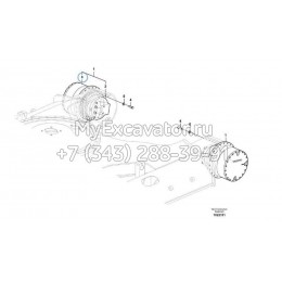 Гидромотор хода Volvo VOE14593321, 14593321 Гидромотор хода Volvo VOE14593321, 14593321
