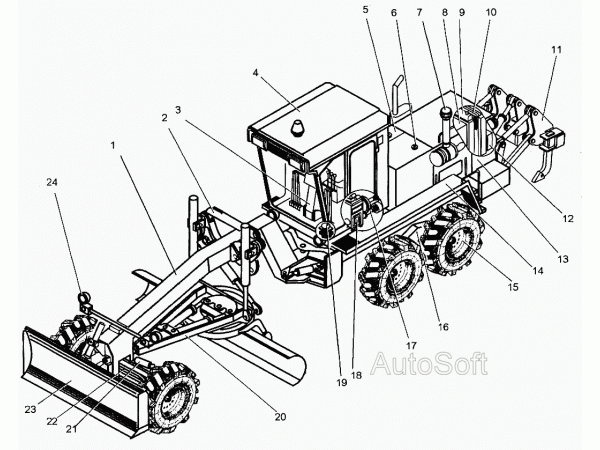 Автогрейдер А-120, его модификации и комплектации (А120.00.00.000) А-120