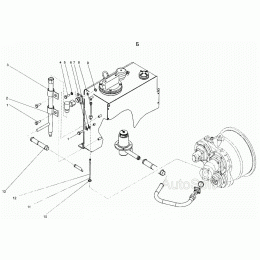 Гидросистема автогрейдера (А121.43.00.000) А-120