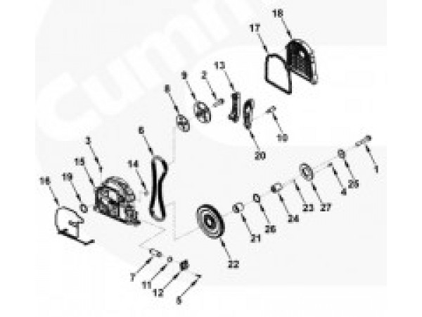 Cummins SCREW,HEX FLANGE HEAD C 3093940 для Cummins