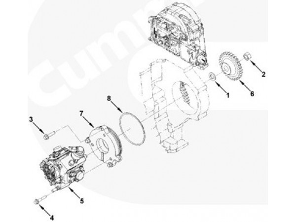 Cummins NUT,REGULAR HEXAGON 3163708 для Cummins