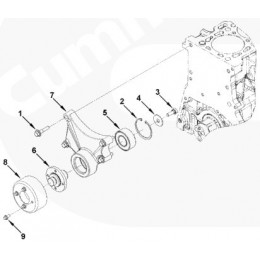 Cummins SCREW,HEX FLANGE HEAD CAP 3900625