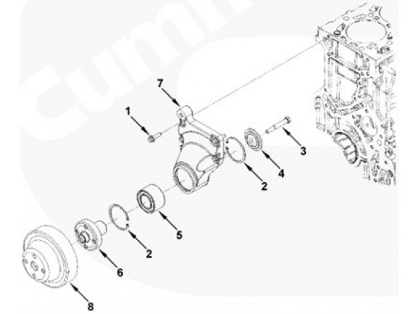 Cummins SCREW,HEXAGON HEAD CAP 3907769 для Cummins