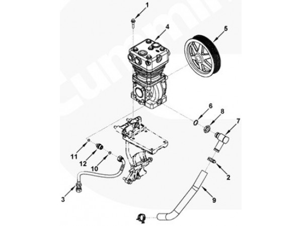 Хомут Cummins (номера по замене: 3937613, 3934496) 3937613 для Cummins