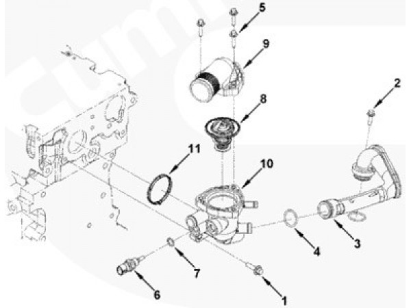 Уплотнение Cummins 4010519 4010519 для Cummins