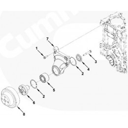 Cummins SUPPORT,FAN 4934464