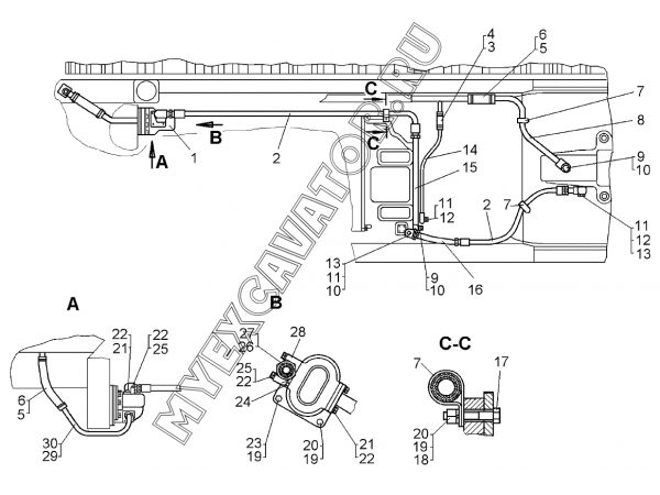 Гидравлическая система управления (для тракторов Т10М, Т10МБ с механической трансмиссией) ЧТЗ ТР-12