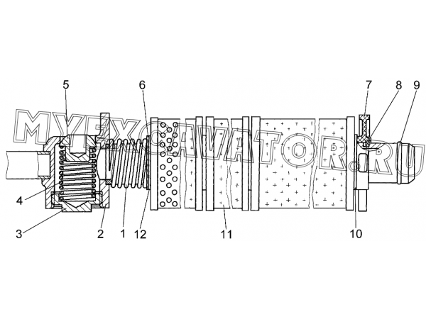 Фильтр гидросистемы ЧТЗ ТР-12