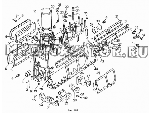 Блок дизеля ЧТЗ Т-170М1.01