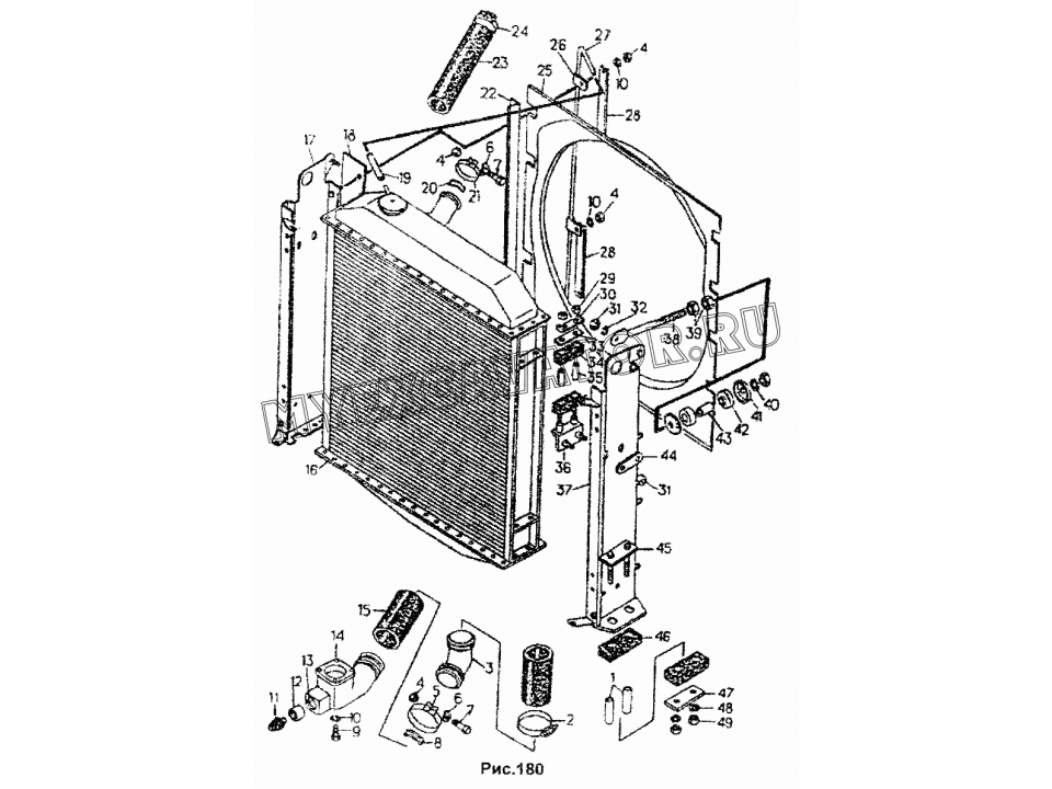 Система охлаждения бульдозера. Радиатор охлаждения трактор т40. Системы охлаждения бульдозера т 170. Радиатор охлаждения т170. Масляный радиатор ЧТЗ т170.