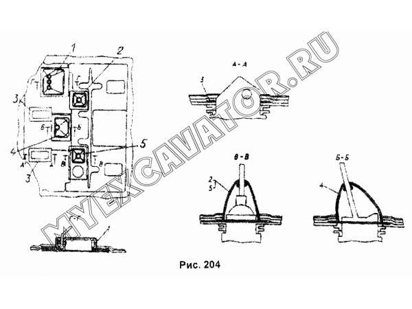 Установка уплотнений рычагов управления трактором ЧТЗ Т-170М1.01