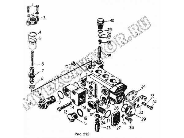 Корпус гидрораспределителя ЧТЗ Т-170М1.01