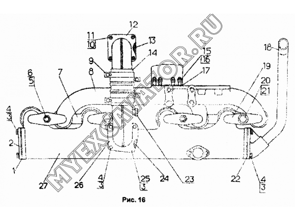 Установка коллекторов ЧТЗ Т-170М.01