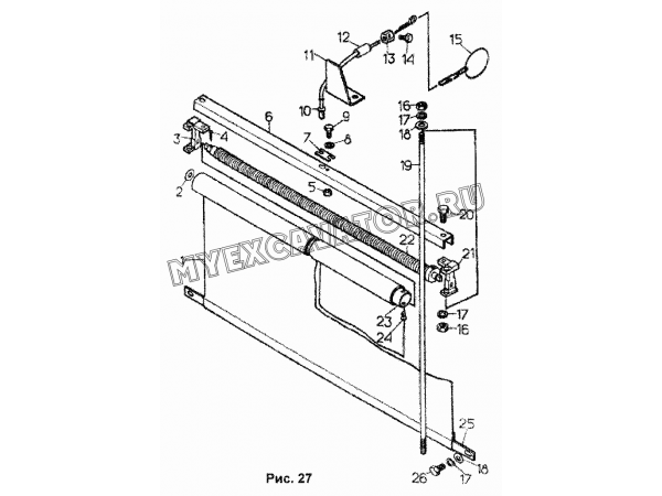 Установка шторки ЧТЗ Т-170М.01