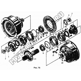 Главная передача с бортовыми фрикционами