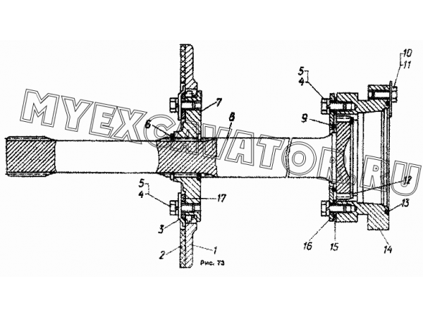 Детали муфты сцепления болотоходных тракторов ЧТЗ Т-170М.01