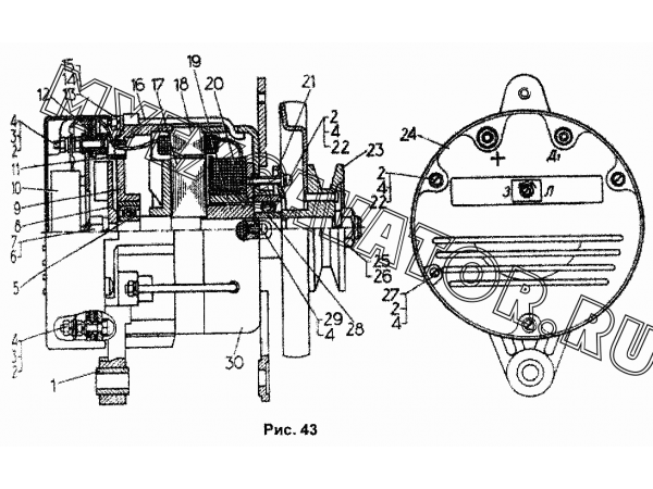 Генератор ЧТЗ Т-170М.01