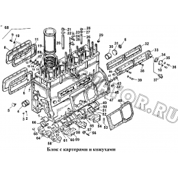 Блок с картерами и кожухами