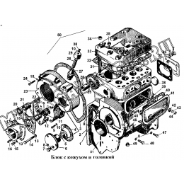 Блок с кожухом и головкой