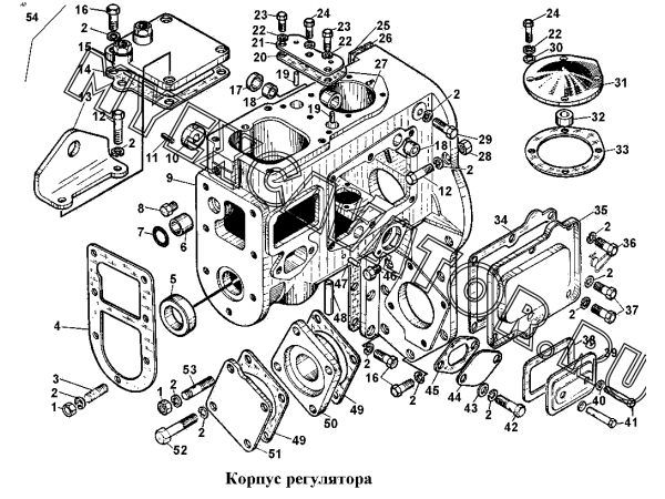 Корпус регулятора ЧТЗ Т-170