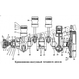 Кривошипно-шатунный механизм дизеля