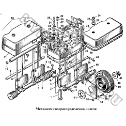 Механизм газораспределения дизеля