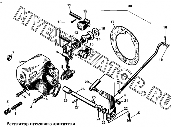 Регулятор пускового двигателя ЧТЗ Т-170