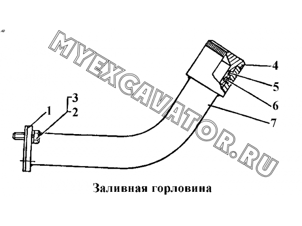 Заливная горловина ЧТЗ Т-170