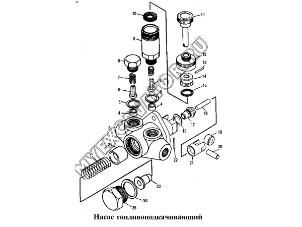 Насос топливоподкачивающий ЧТЗ Т-170