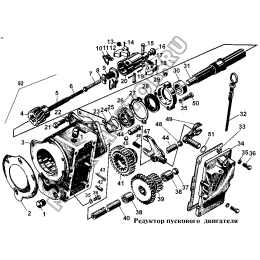 Редуктор пускового двигателя