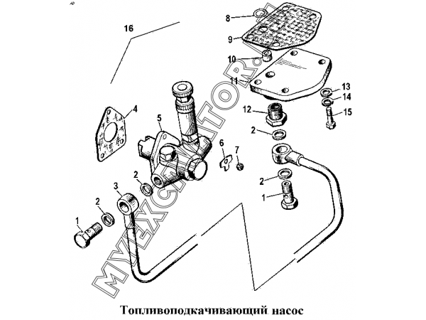 Топливоподкачивающий насос ЧТЗ Т-170