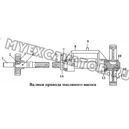 Валики привода масляного насоса