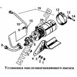 Установка маслозакачивающего насоса