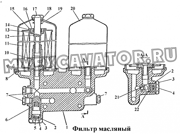 Фильтр масляный ЧТЗ Т-170