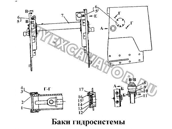 Баки гидросистемы ЧТЗ Т-170