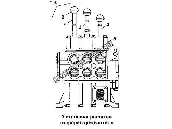 Установка рычагов гидрораспределителя ЧТЗ Т-170