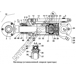 Цилиндр (установленный спереди трактора)