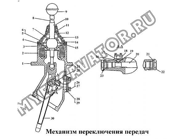 Схема кпп т 170