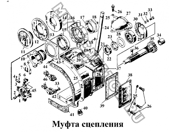 Муфта сцепления ЧТЗ Т-170