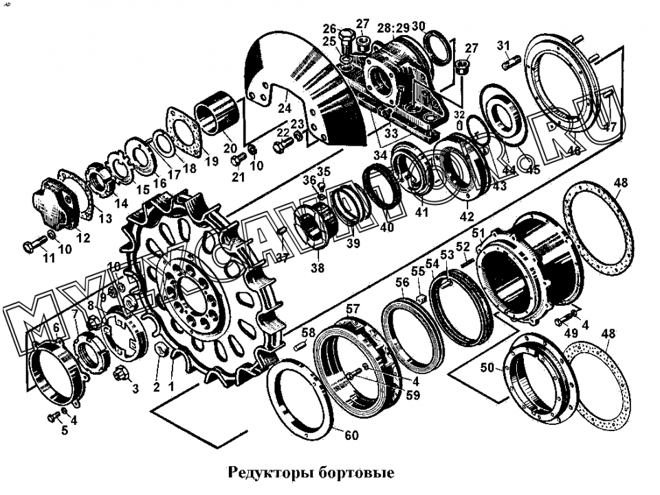 Т130 бортовая схема