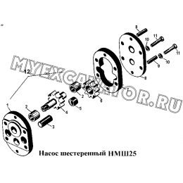 Насос шестеренный НМШ25
