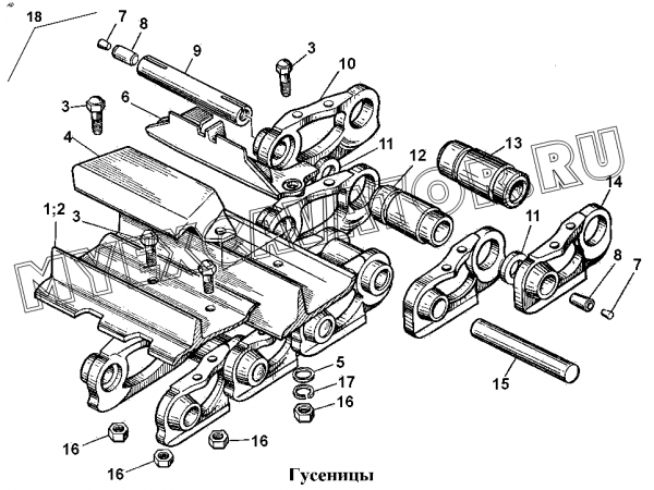 Гусеницы ЧТЗ Т-170