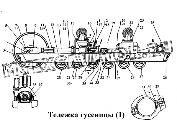 Тележки гусениц (3) ЧТЗ Т-170