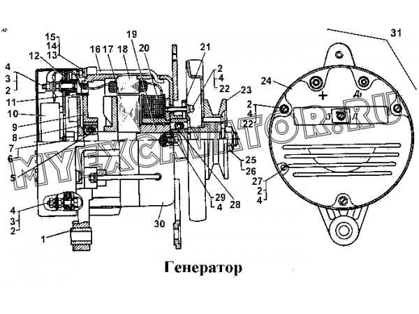 Генератор ЧТЗ Т-170