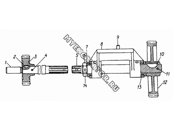 Валики привода масляного насоса ЧТЗ Т-10