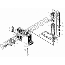 Гидрораспределитель. Крышка нижняя