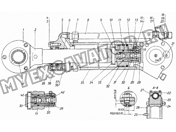 Гидроцилиндр ЧТЗ Т-10