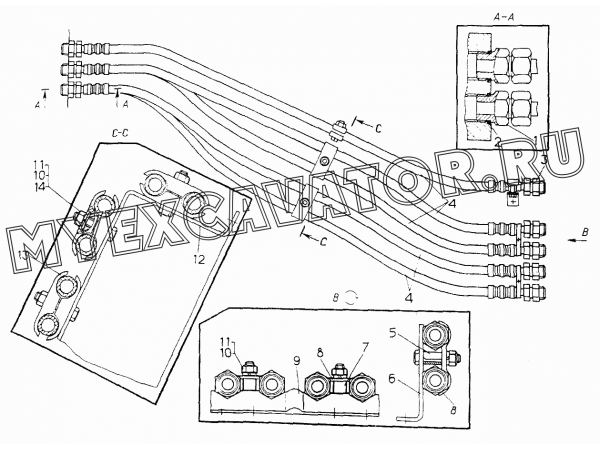 Установка рукавов ЧТЗ Т-10