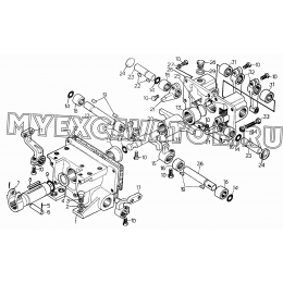 Механизм управления поворотом (для трактора с механической трансмиссией)